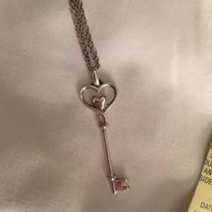 Key to heart necklace